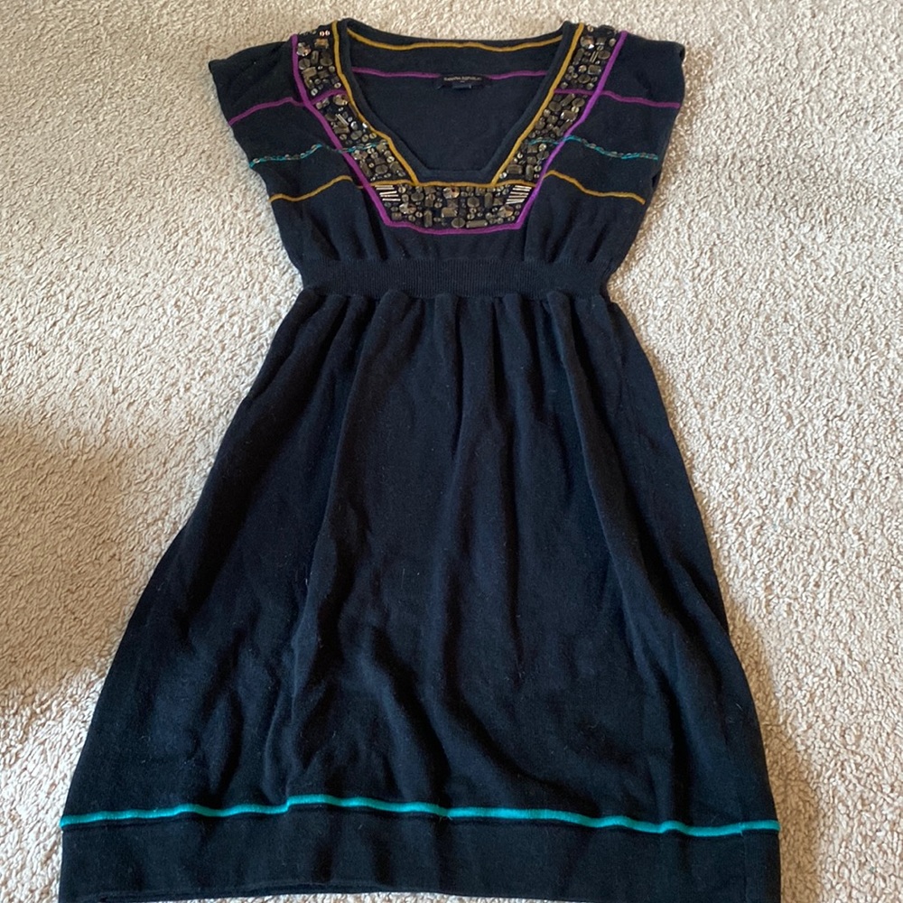 Beaded sweater dress